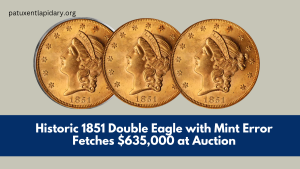 Historic 1851 Double Eagle with Mint Error Fetches $635,000 at Auction